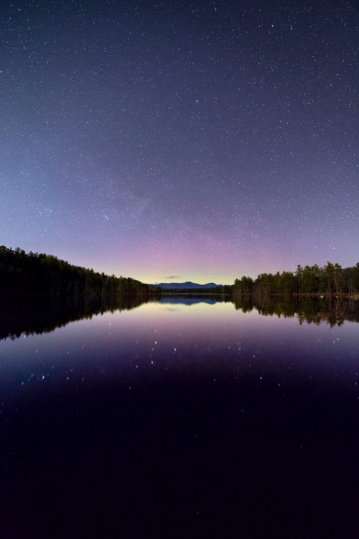 Free stock image of Aurora Lake Reflection