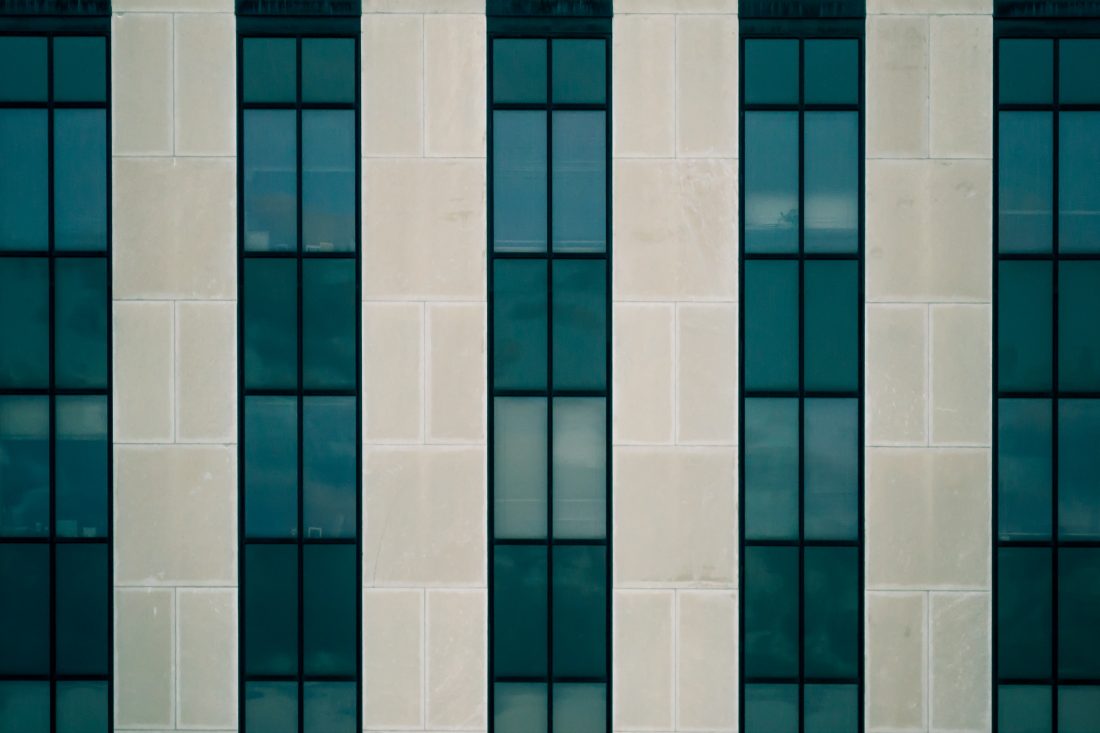 Free stock image of Symmetrical Building Windows