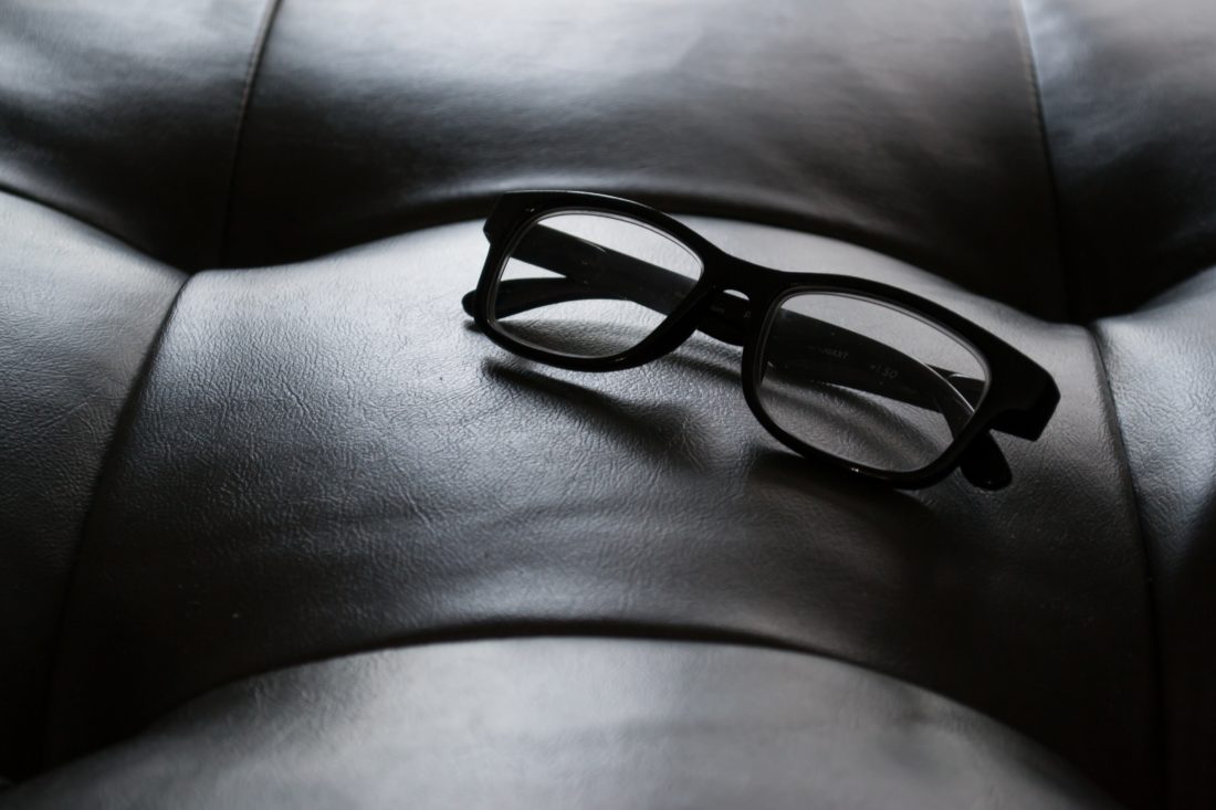 Free stock image of Eyeglasses on Chair