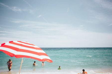 Swimming at the Beach