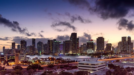 City Skyline at Dusk