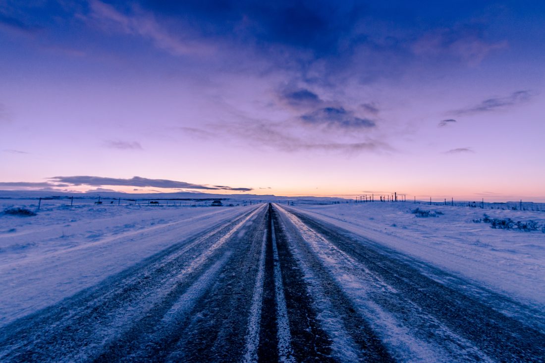 Free stock image of Frozen Winter Road