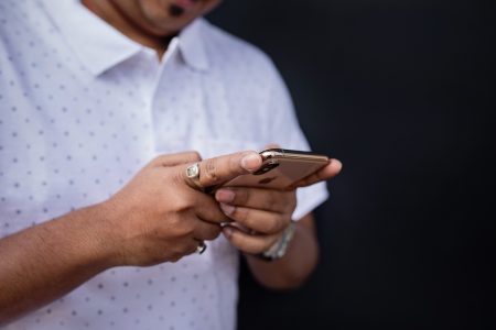 Man Browsing Phone