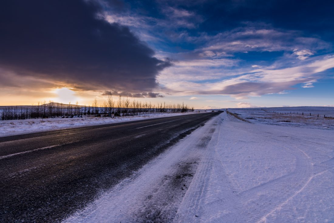 Free stock image of Winter Road