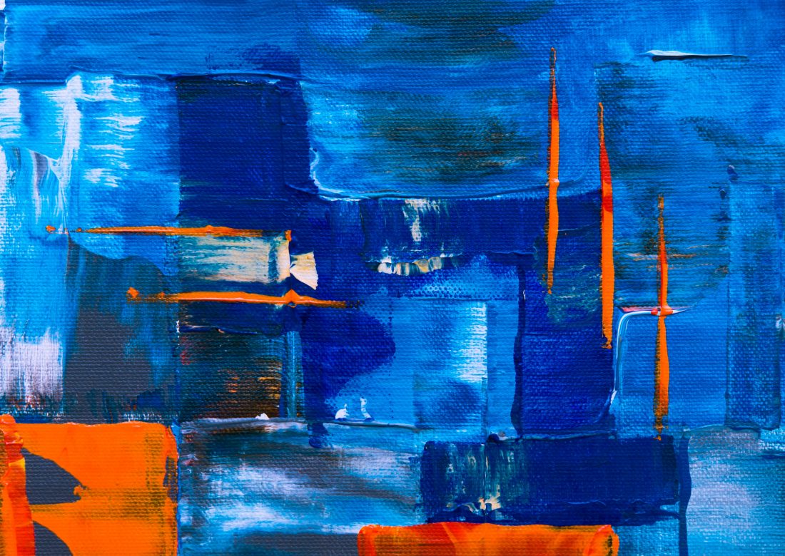 Free stock image of Blue Abstract Painting