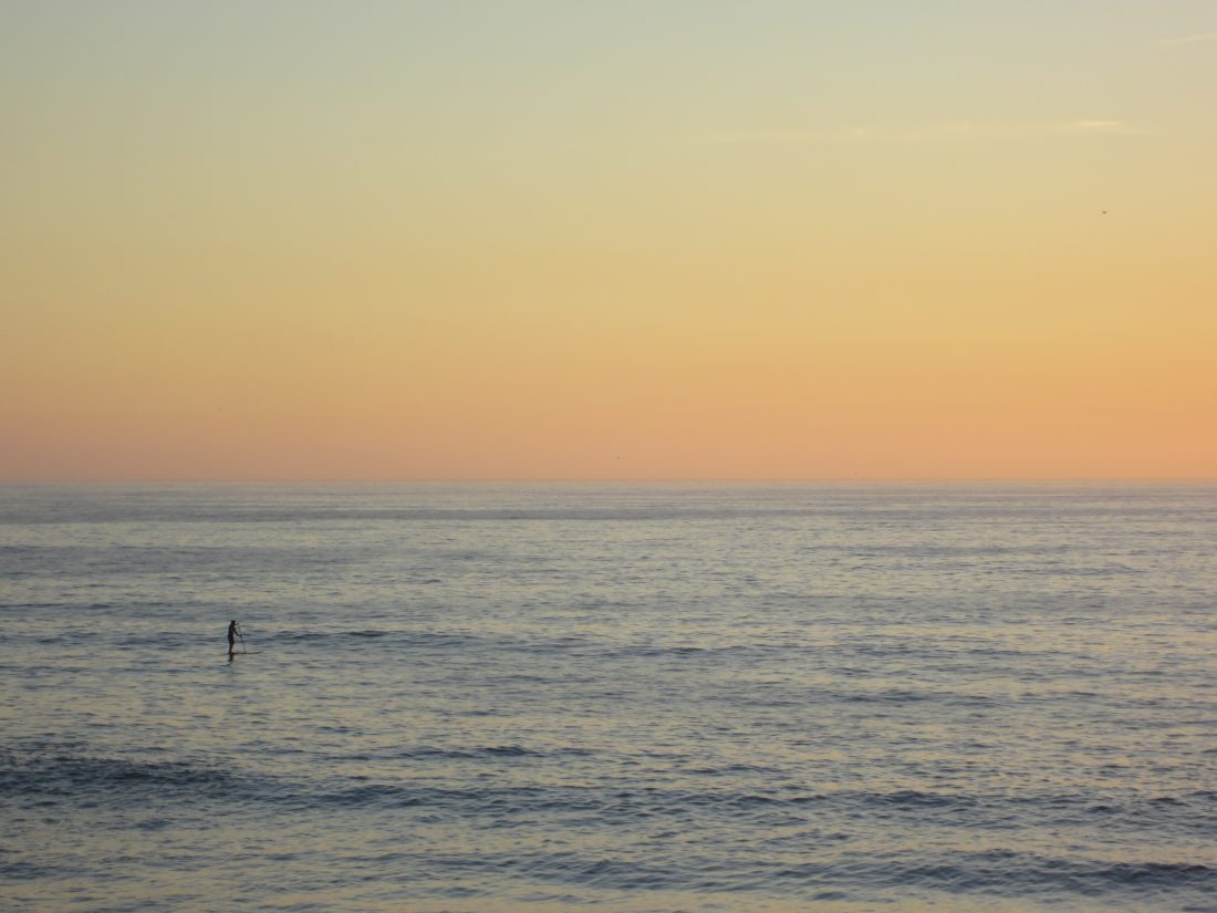 Free stock image of Surfer Sunset