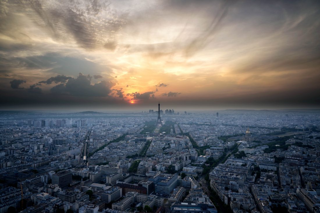 Free stock image of Aerial Paris