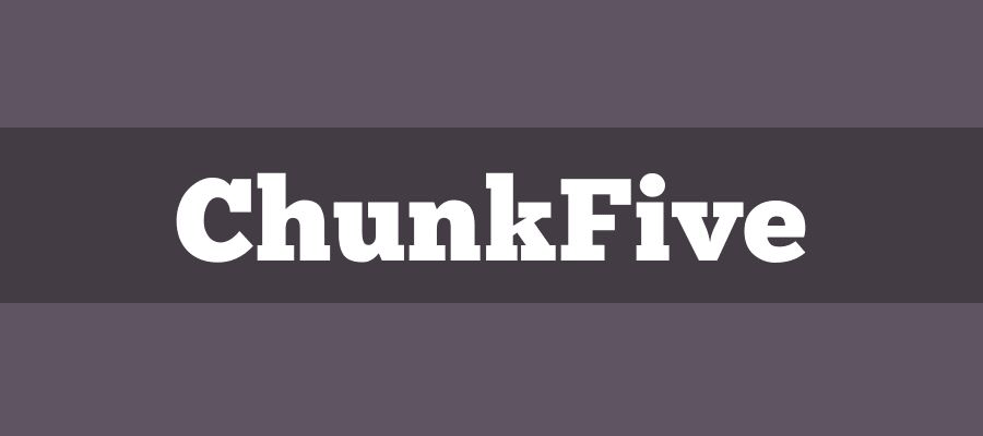 ChunkFive font example