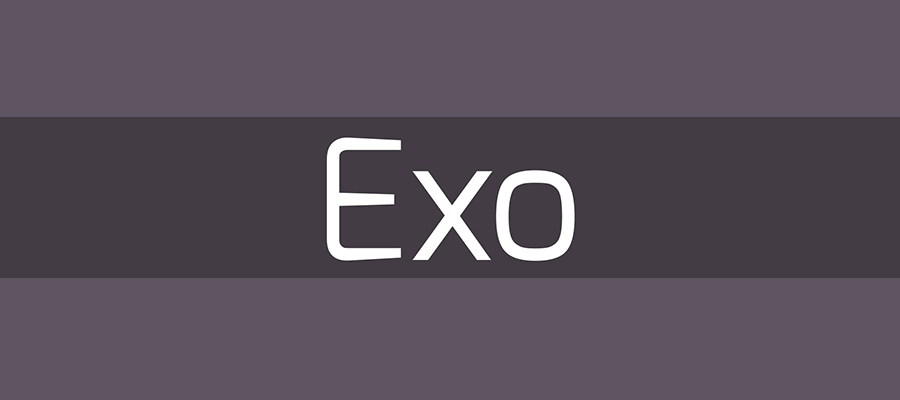 Exo font example