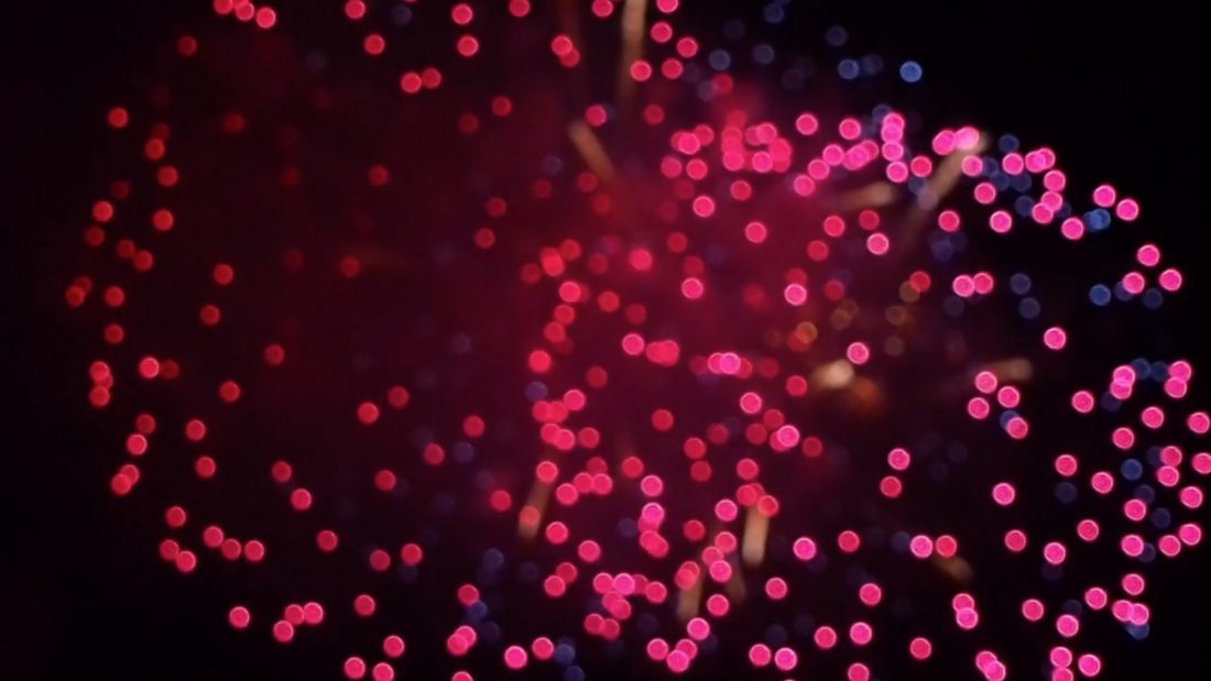 blurry fireworks - free stock photos and videos