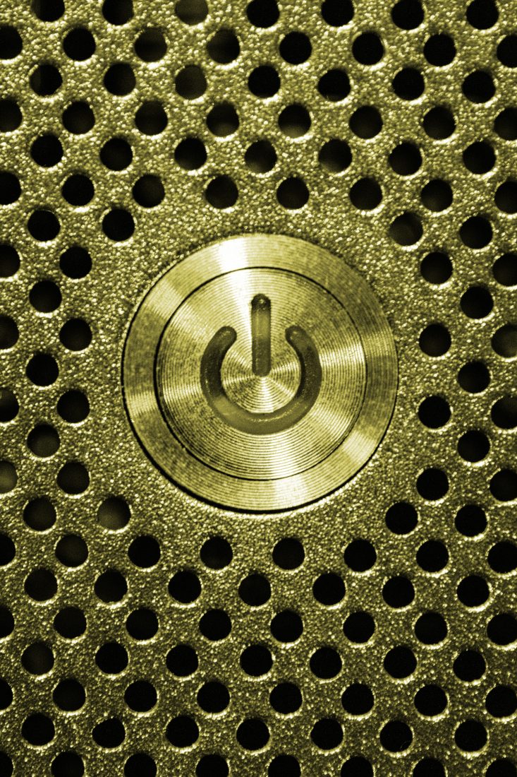 Free stock image of Power Button Closeup