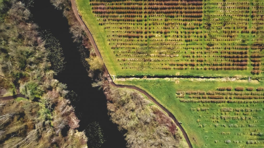 Free stock image of Farm Land Aerial