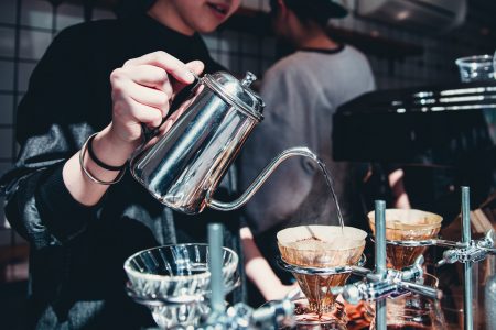 Barista Pouring Coffee