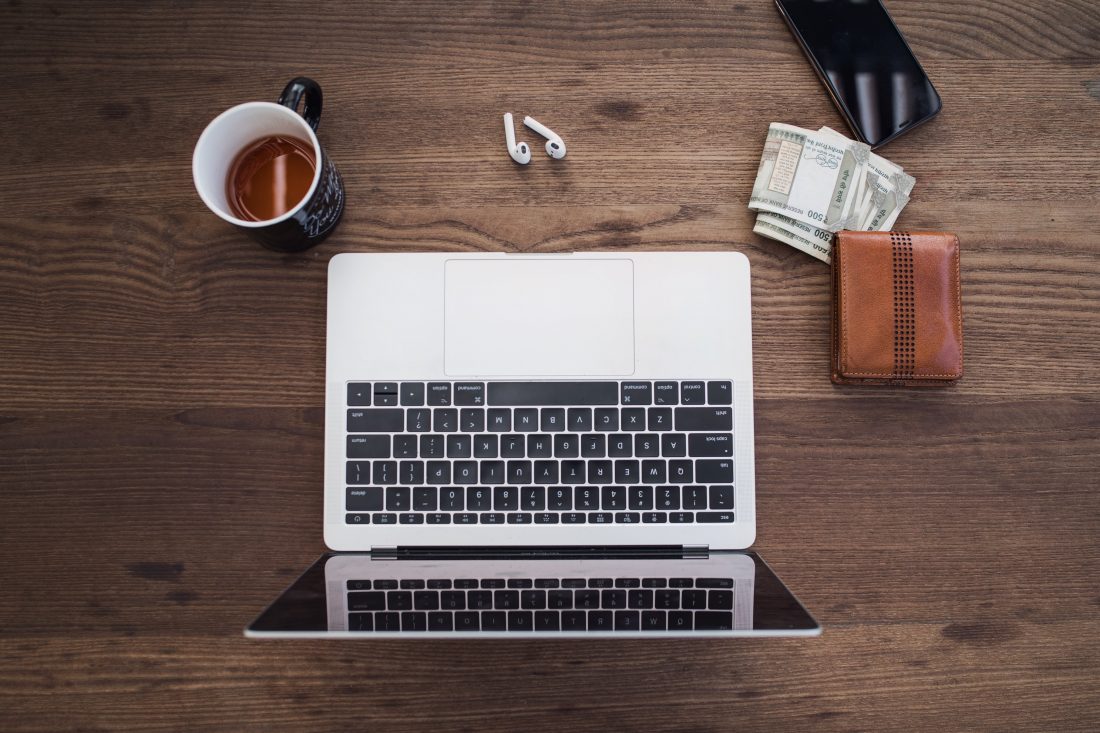 Free stock image of Laptop and Wallet