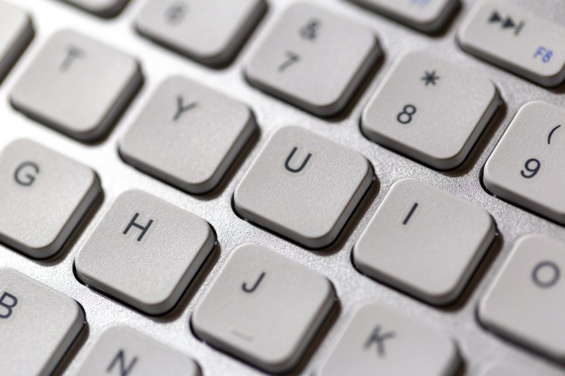 Free stock image of Keyboard Keys White