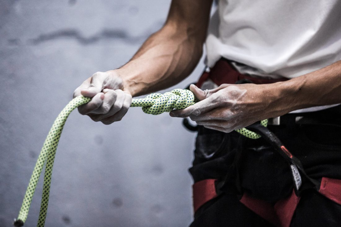 Free stock image of Hands on Climbing Rope