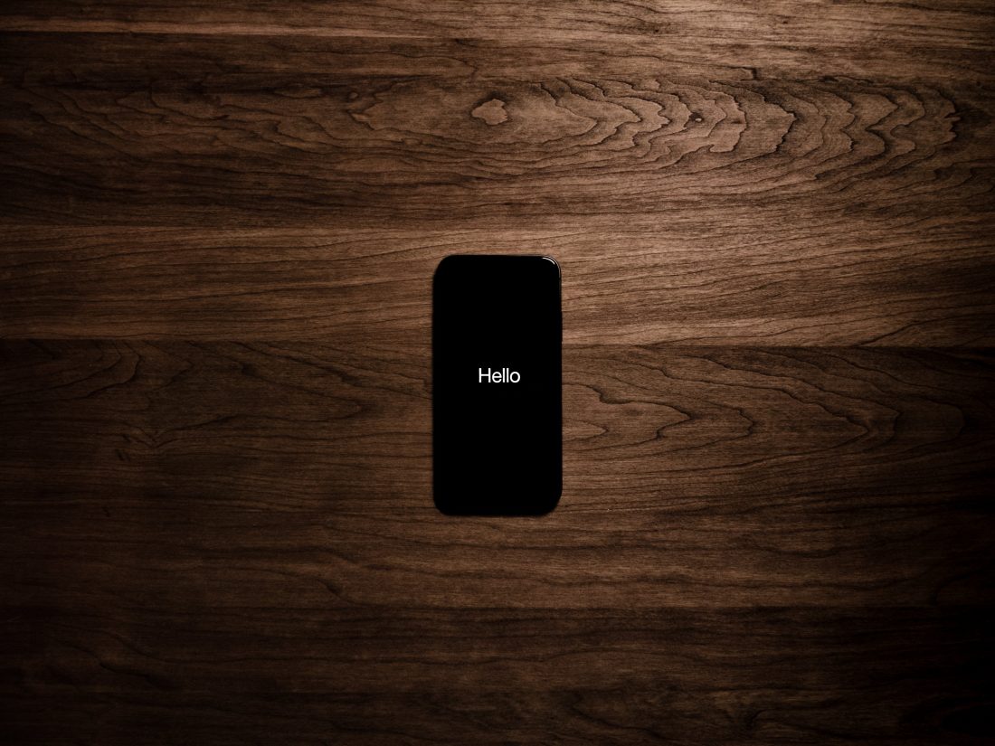 Free stock image of iPhone on Desk