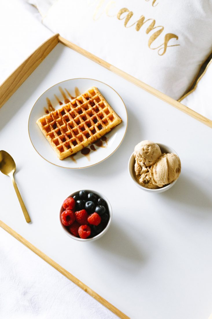 Free stock image of Breakfast Waffles and Berries