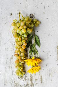 Flowers and Grapes