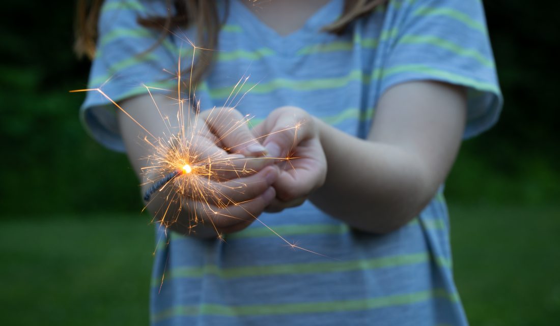 Free stock image of Holding Sparklers