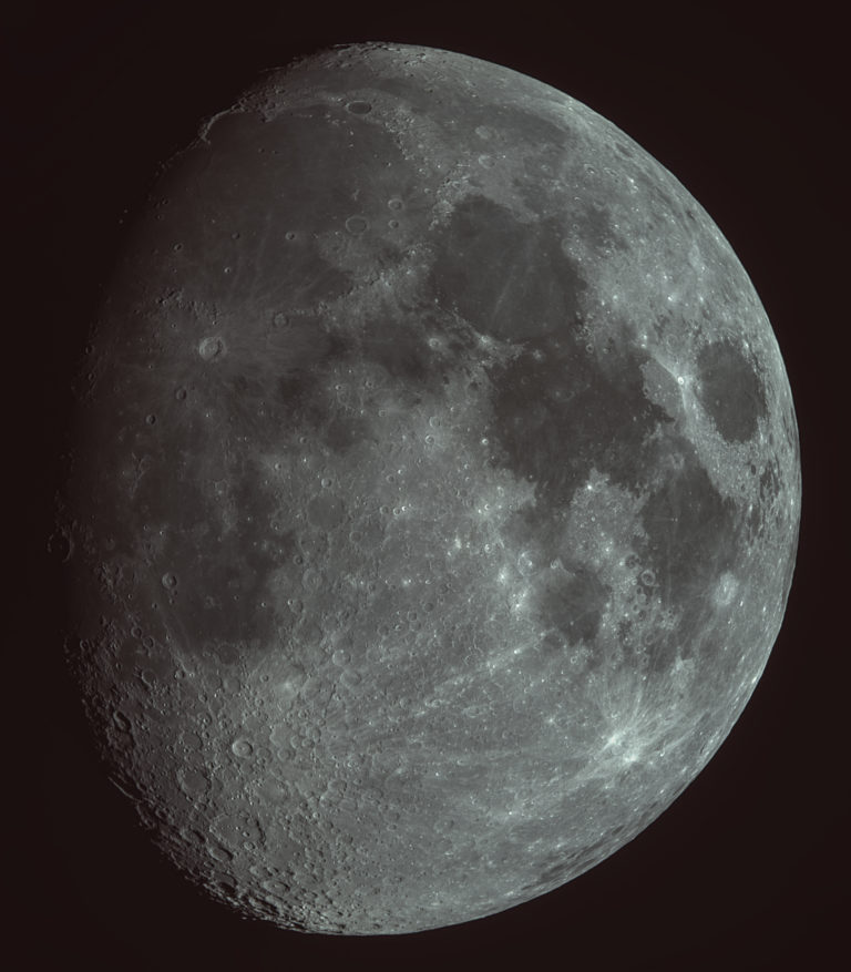 the surface of the moon is covered with craters