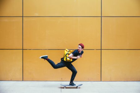 Skateboarder in City