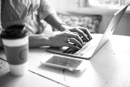 Woman Working Laptop