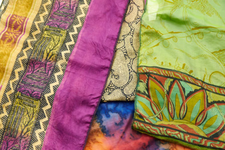 Colorful Silk Scarves