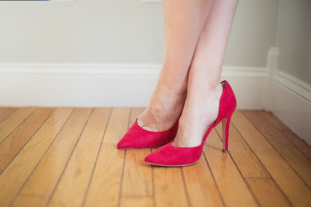 Woman Red Heels