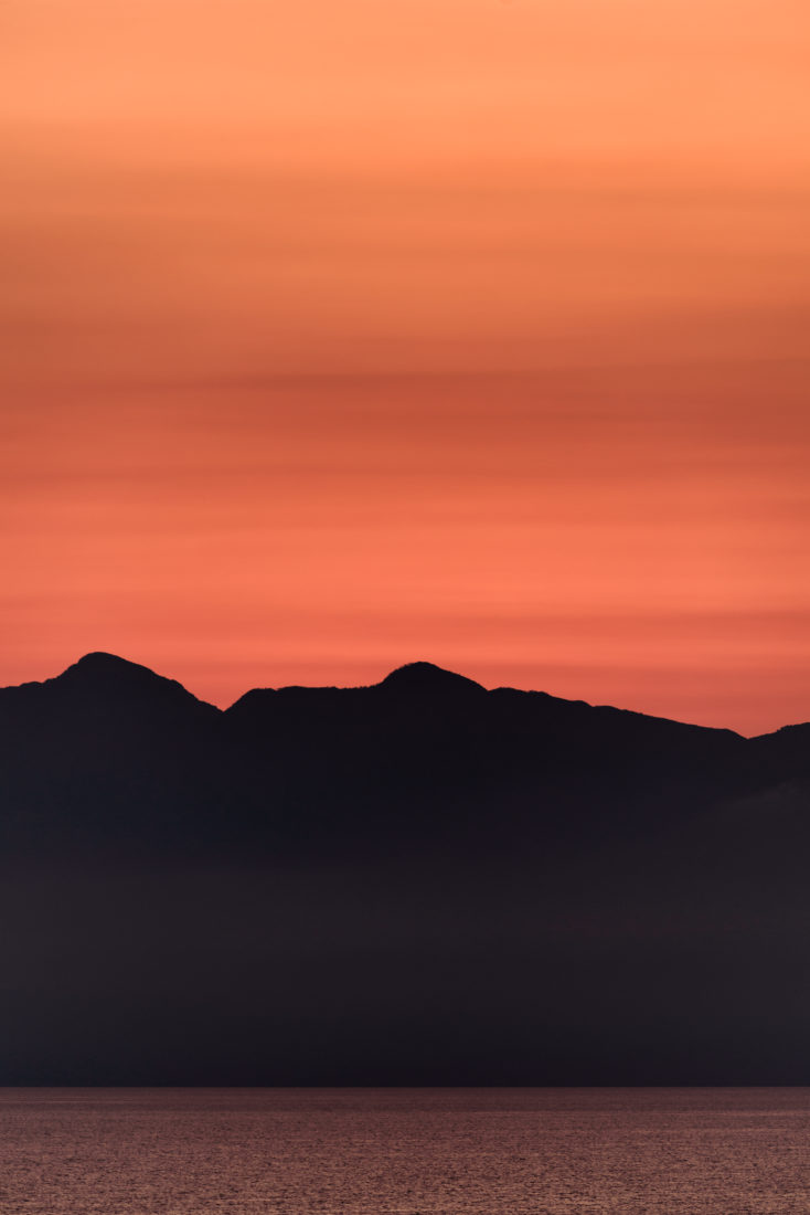 Free stock image of Sunset Mountain