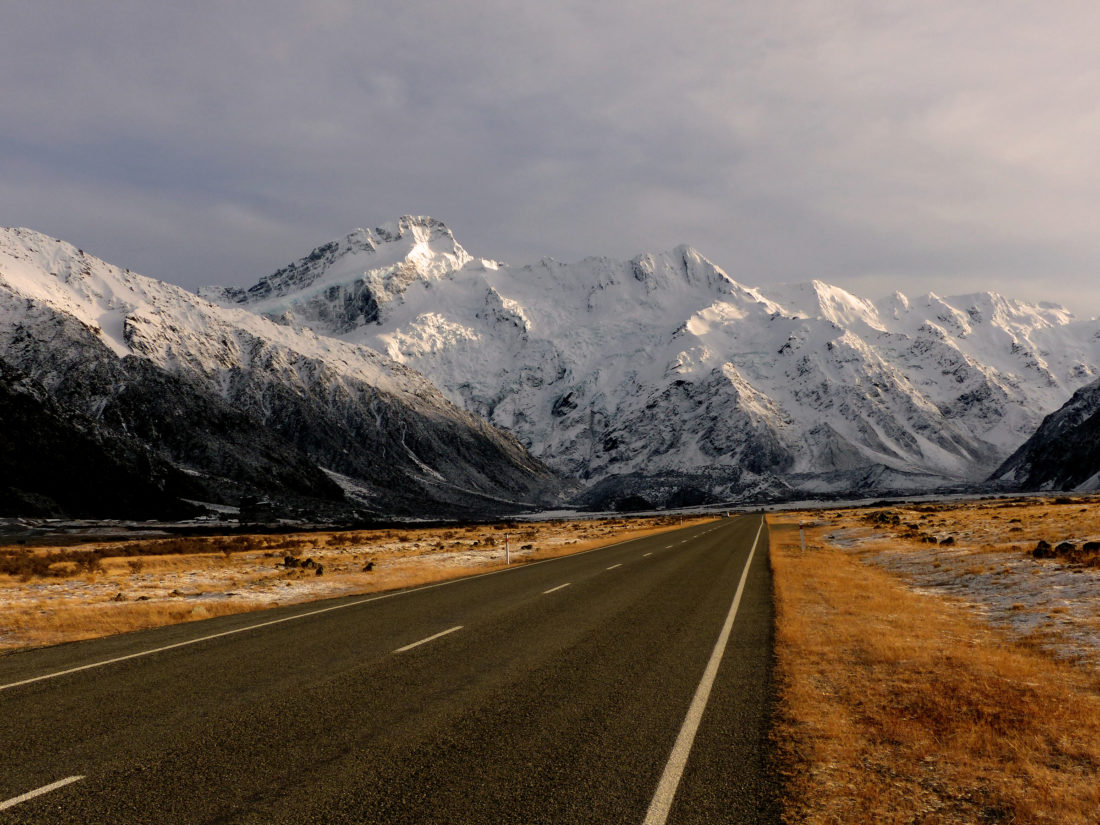 Free stock image of Road Snowy Mountains