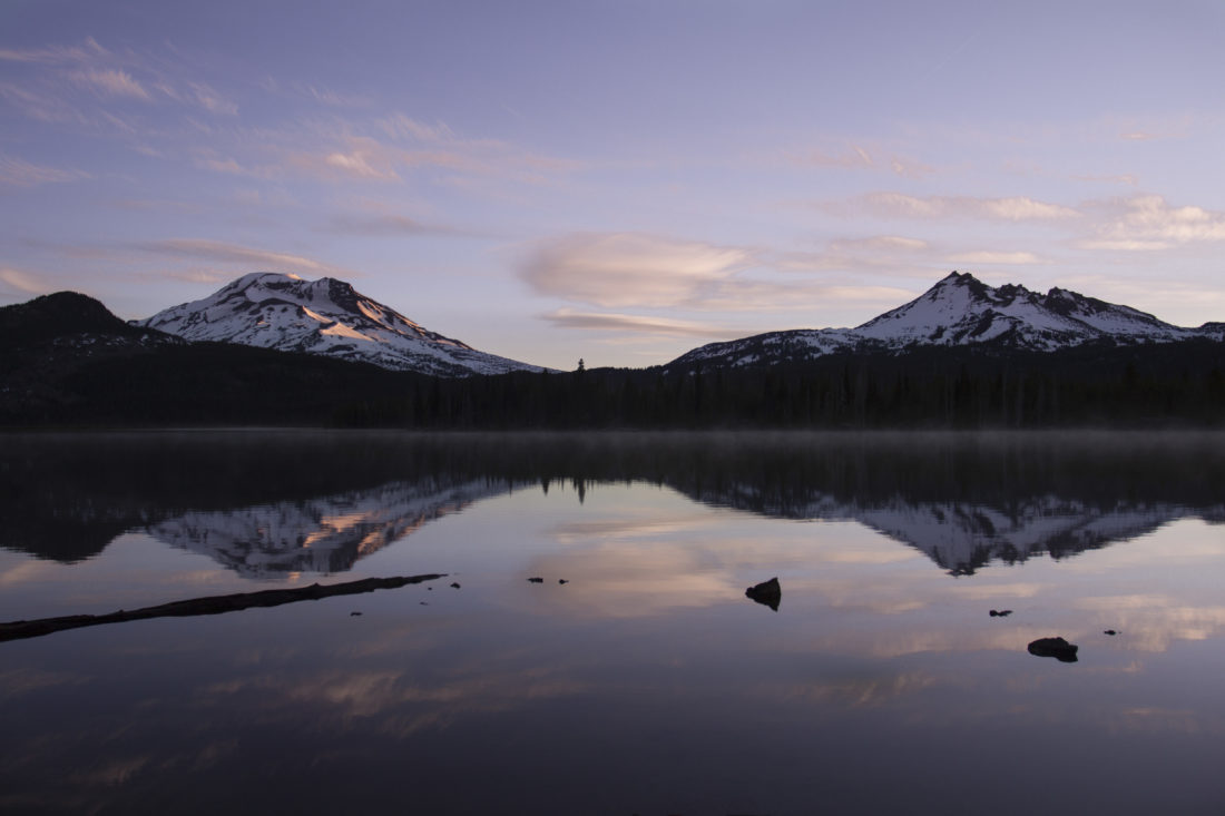 Free stock image of Lake Mountain Reflection