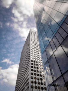 Tall Skyscrapers Clouds