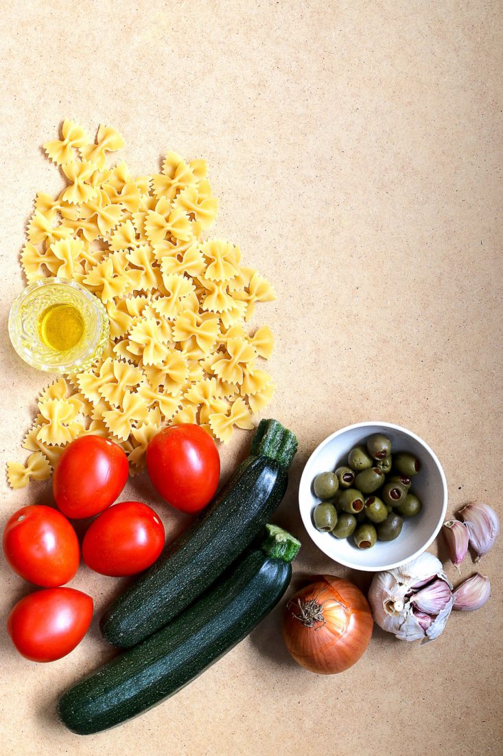 Free stock image of Pasta Recipe Ingredients