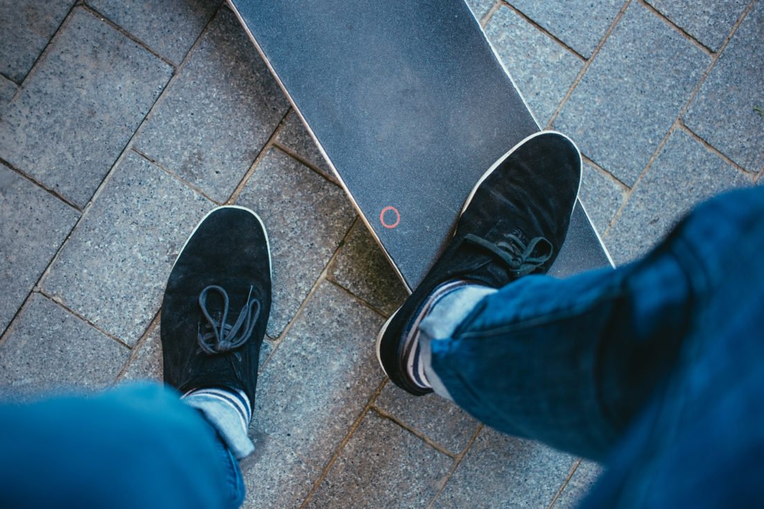 Free stock image of Skateboard Feet