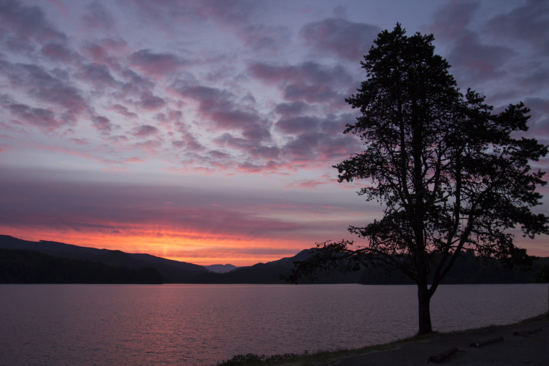 Free stock image of Lake Sunset Clouds