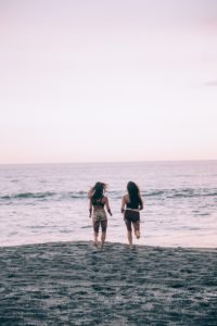 Women Beach Play