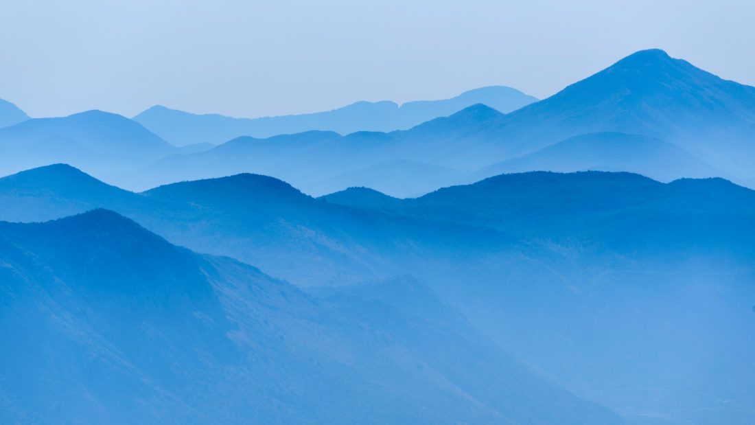 Free stock image of Blue Distant Mountains