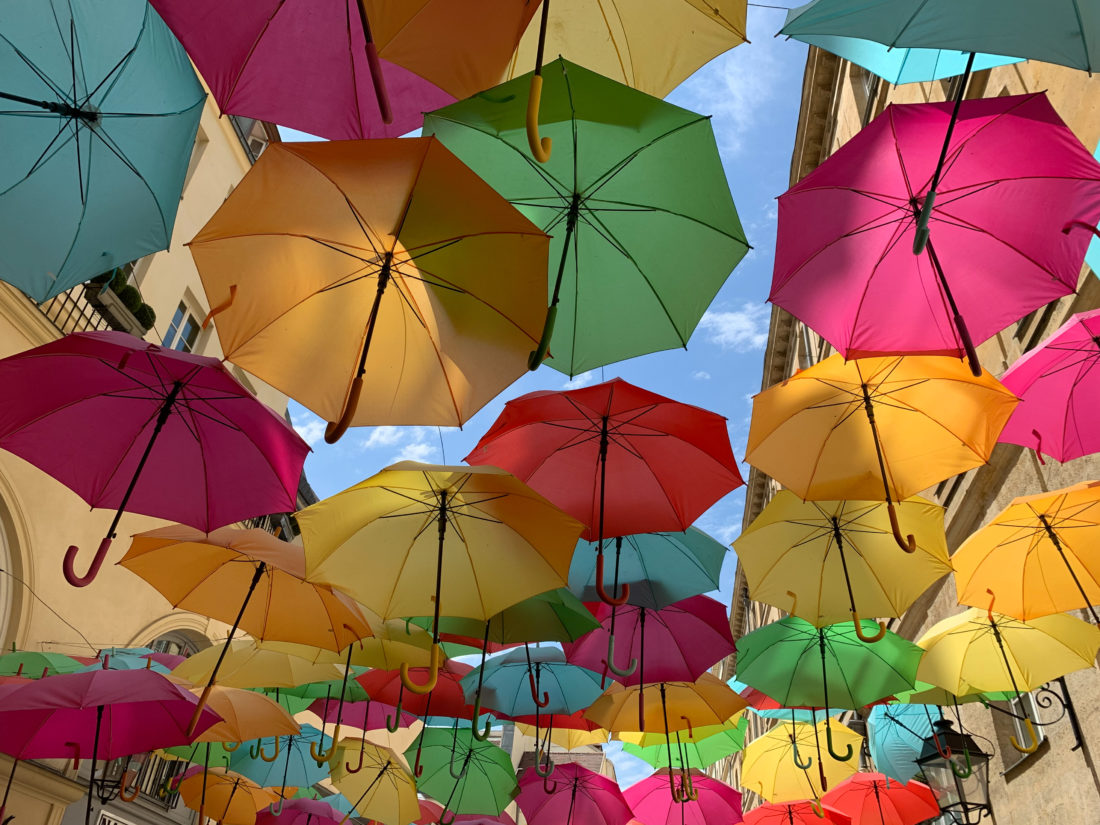 Free stock image of Colored Umbrellas