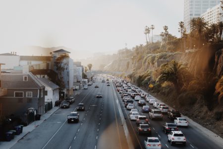 Highway Traffic Sunlight