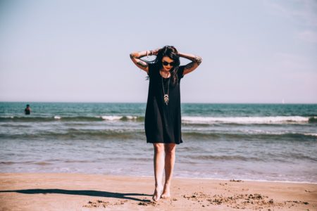 Woman Beach Tattoo