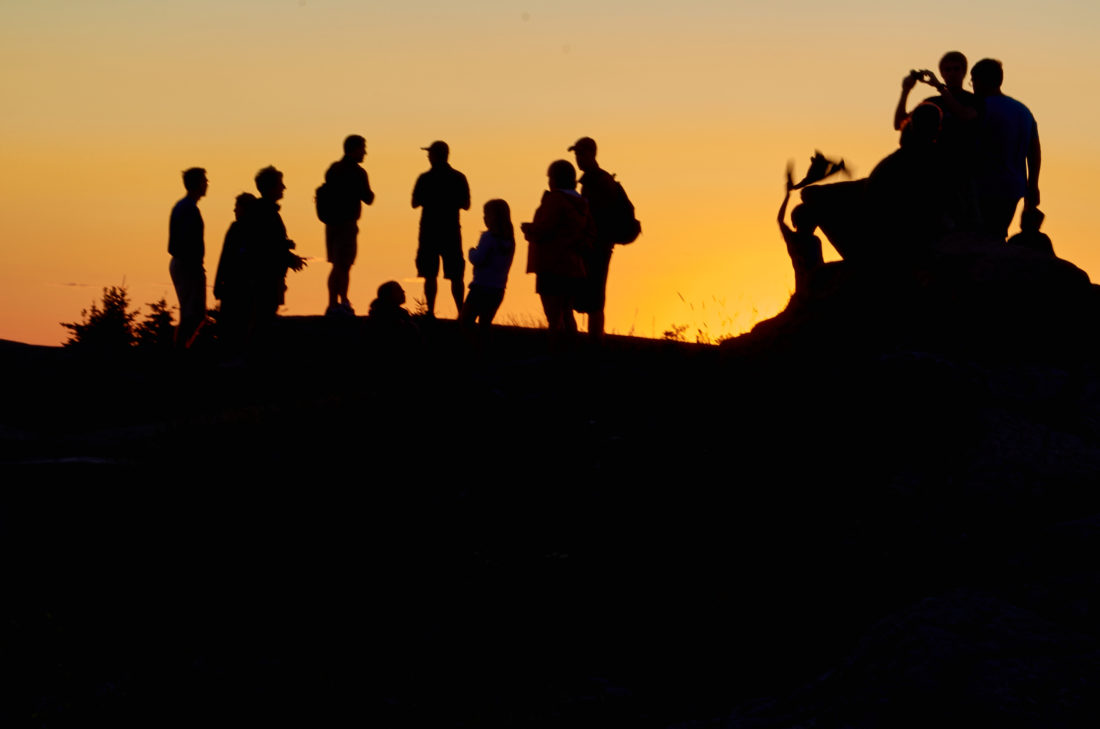 Free stock image of People Mountain Silhouette