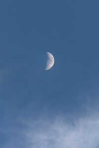 Moon Blue Sky