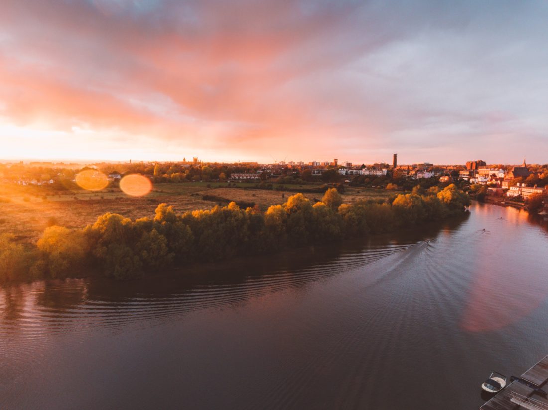 Free stock image of Sunset River