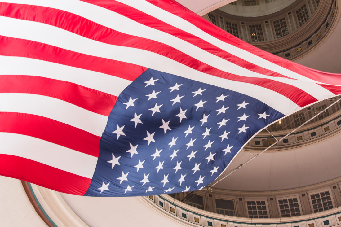 Free stock image of Flag USA Building
