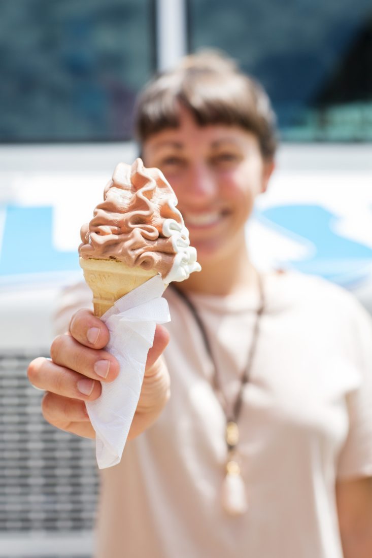 Free stock image of Woman Ice Cream