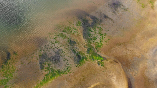 Aerial Sand Water