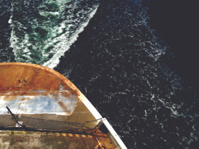 Aerial Boat Sea