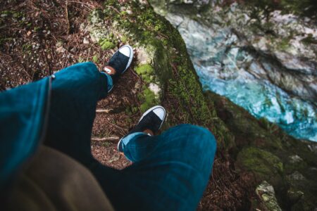 Shoes Steep Cliff