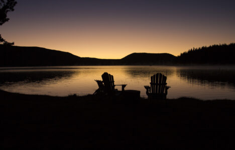 Lake Sunset Landscape